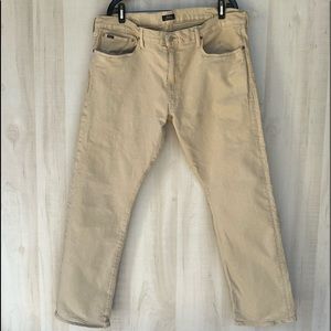 Polo Ralph Lauren, Varick Slim Straight tan jeans 40/32, stretch